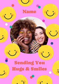 Tap to view Sending Hugs and Smiles Photo Support Card