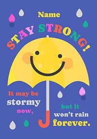 Tap to view Smiley Umbrella Stay Strong Support Card