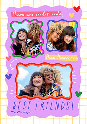 Best Friends 3 Photo Upload Card