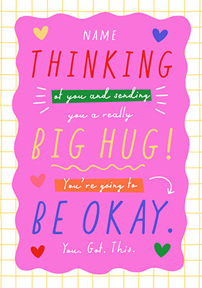 Colourful Thinking of You Support Card