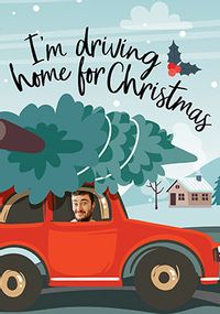 Tap to view Driving Home for Christmas Funny Photo Card