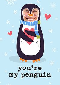 You're My Penguin Photo Christmas Card