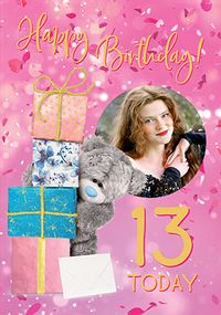 Tap to view Me To You Pink Age 13 Birthday Photo Card