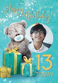 Tap to view Me To You Blue Age 13 Birthday Photo Card