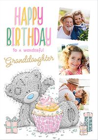 Tap to view Me To You Granddaughter 3 Photo Birthday Card