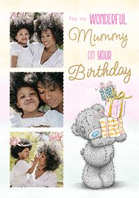 Tap to view Me To You Wonderful Mummy 3 Photo Birthday Card