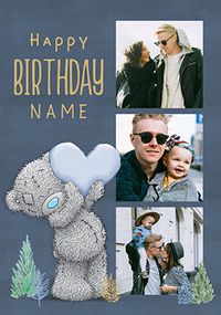 Tap to view Me To You 3 Photo Blue Birthday Card