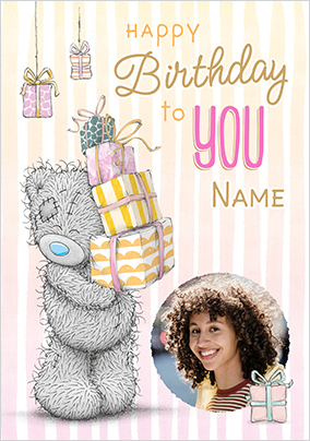 Me To You Present Tower Birthday Photo Card