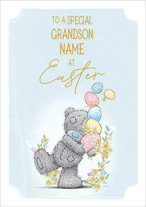 Me To You - Grandson Easter Personalised Card