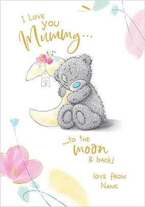 Me To You - Mummy Moon and Back Personalised Card