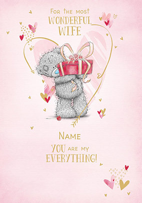 Me To You - Wife Valentine's Day Personalised Card