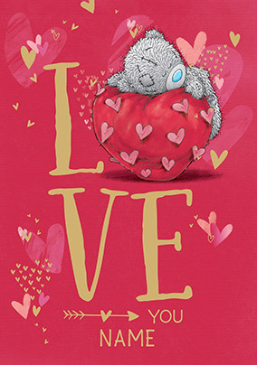 Me To You - Love Personalised Valentine's Day Card