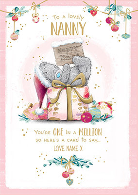 Me To You - Nanny Christmas Personalised Card