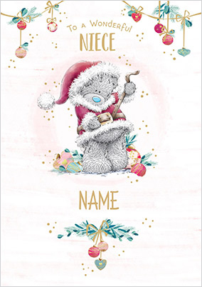 Me To You - Niece Christmas Personalised Card