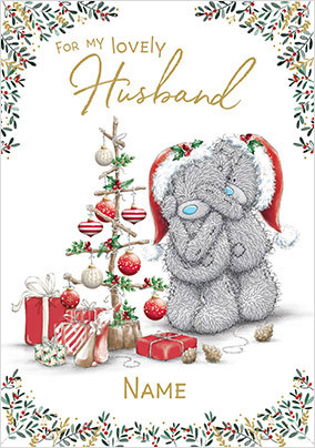 Me To You - Lovely Husband Personalied Christmas Card | Funky Pigeon