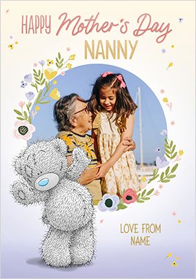 Photo of Me To You Nanny Floral Mother's Day Photo Card