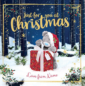 Me To You - Just for You Christmas Personalised Card