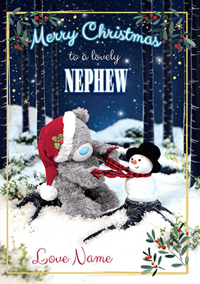 Me To You - Nephew Christmas Personalised Card