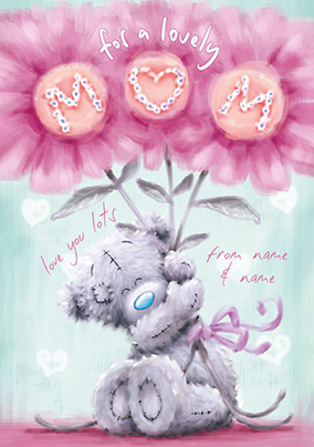 Me To You - Mum Flowers Personalised Mother's Day Card