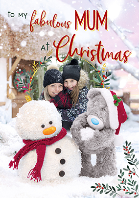 Me To You Fabulous Mum Christmas Photo Card