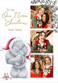 Tap to view Me To You One I Love 3 Photo Christmas Card