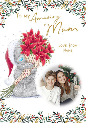 Me To You Amazing Mum Christmas Photo Card