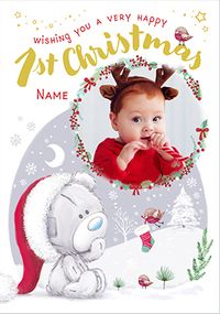 Tap to view Me To You Tiny Teddy First Christmas Photo Card