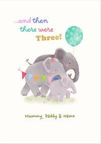 Tap to view And Then There Were Three Personalised New Baby Card