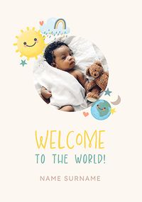 Tap to view Welcome To The World New Baby Photo Card