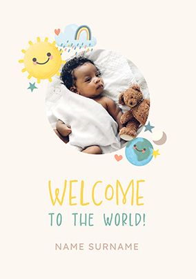 Photo of Welcome To The World New Baby Photo Card