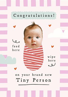Photo of Bundle Of Joy New Baby Girl Photo Card