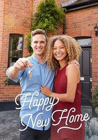 Tap to view Happy New Home Portrait Photo Upload Card