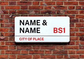 Personalised Street Sign New Home Card