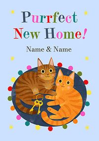 Tap to view Purrfect New Home Cats Card For Both Of You