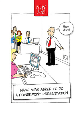 Powerpoint Presentation New Job Card
