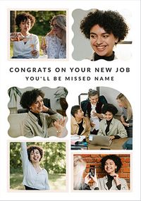 Tap to view 6 Photo New Job Congratulations Card