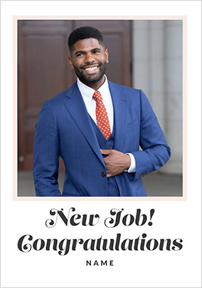 New Job Congratulations Photo Card
