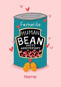 Tap to view Favourite Human Bean Anniversary Card