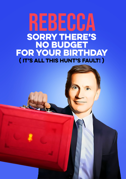 No Budget for Your Birthday Card