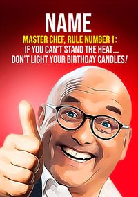 Masterchef Funny Birthday Card