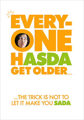 Everyone Hasda get Old Photo Birthday Card