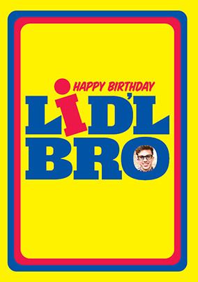 Little Bro Spoof Photo Birthday Card