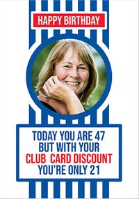 47 But With Discount Photo Birthday Card