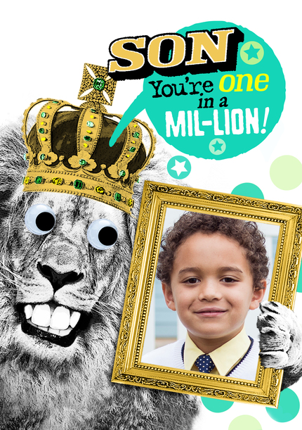 Son in a Mil-lion Photo Birthday Card