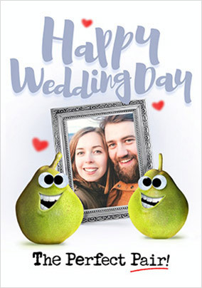 The Perfect Pair Photo Wedding Card