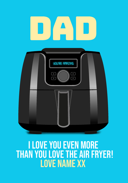Air Fryer Father's day Card