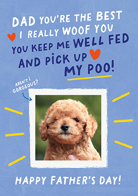 Woof You Father's Day Card