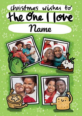 Photo of One I Love Photo Christmas Foods Card