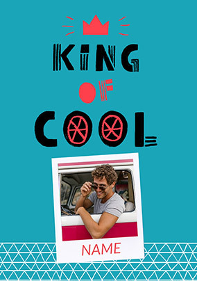 King of Cool Photo Upload Card