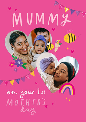 Bunting 1st Mother's Day Card